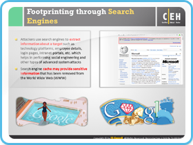 Footprinting through Search Engines